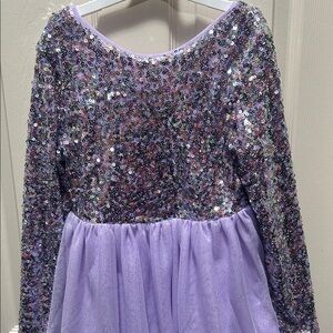 Cat & Jack Lavender Sequin Dress